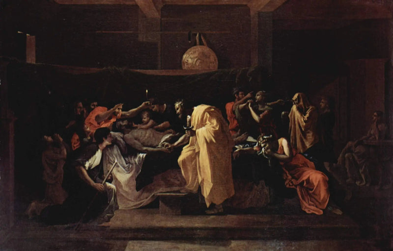 De Laatste Oliezalving - Nicolas Poussin