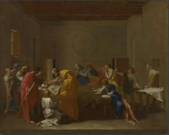 De Laatste Oliezalving - Nicolas Poussin