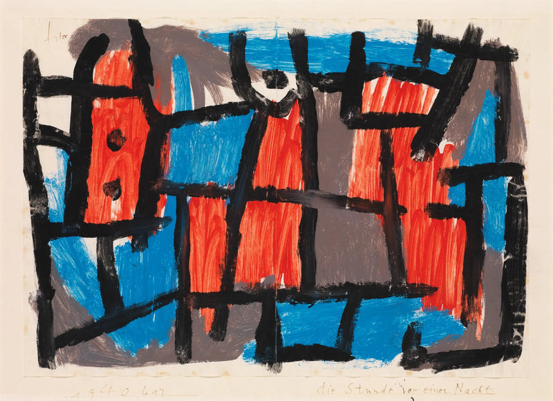 Het uur voor een nacht - Paul Klee