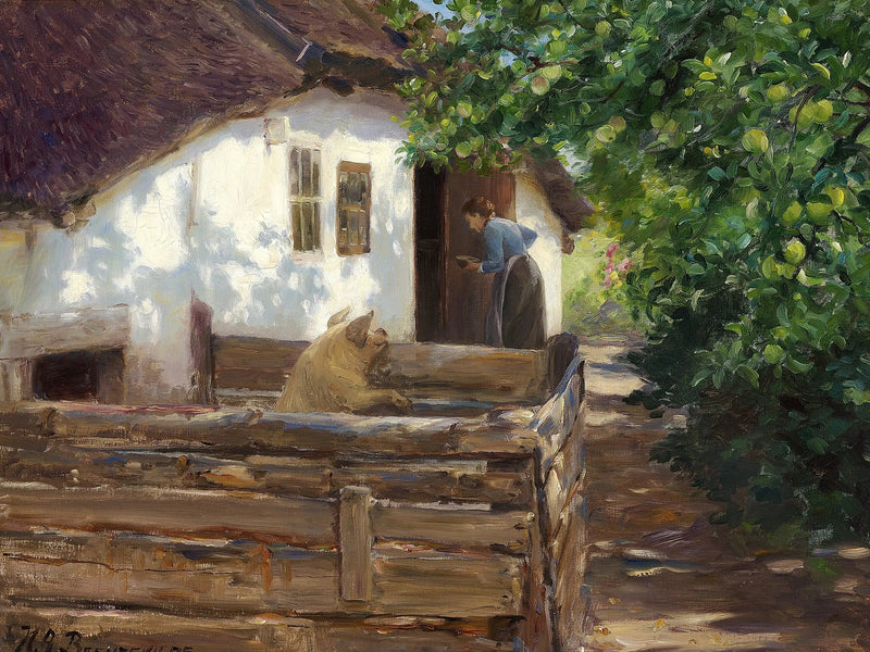 De maaltijdtijd van het varken. - H. A. Brendekilde

Source:
L'heure du repas du cochon. - H. A. Brendekilde