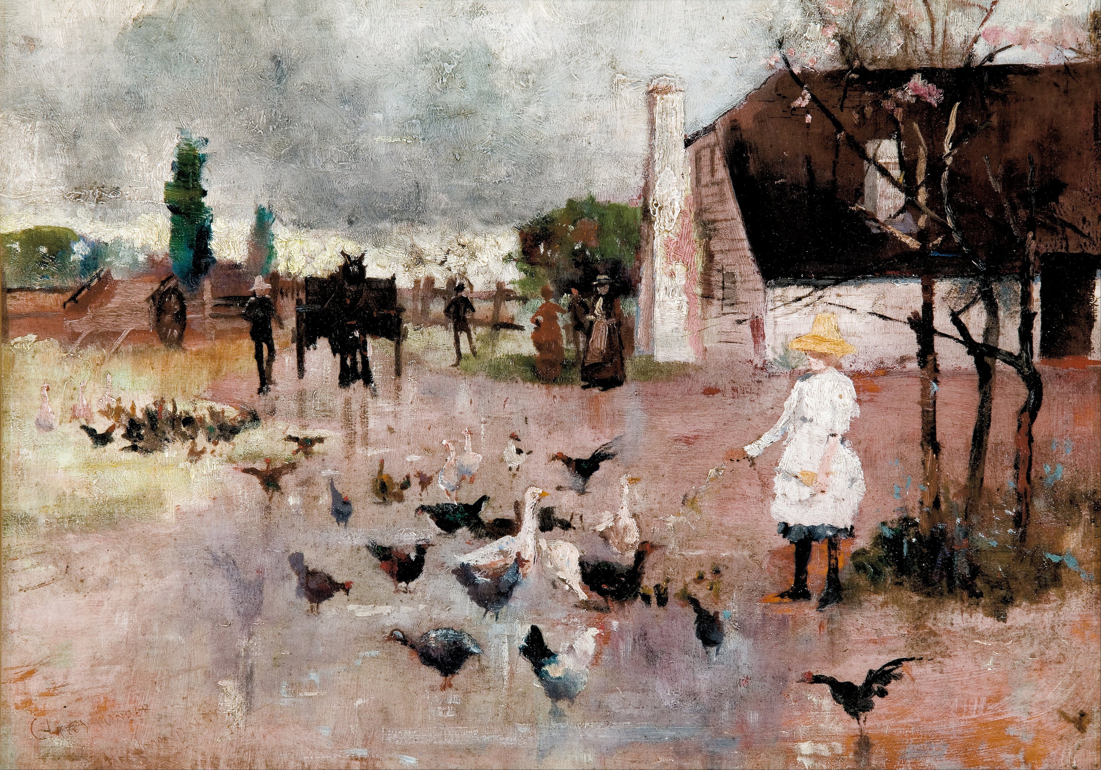 L'heure du thé - Charles Conder image 1 tableau peint à l’huile sur toile