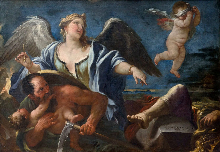 De geschiedenis en de tijd - Luca Giordano