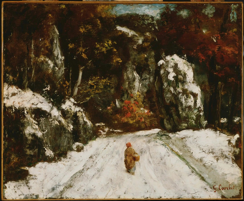 De winter in de Jura - Gustave Courbet