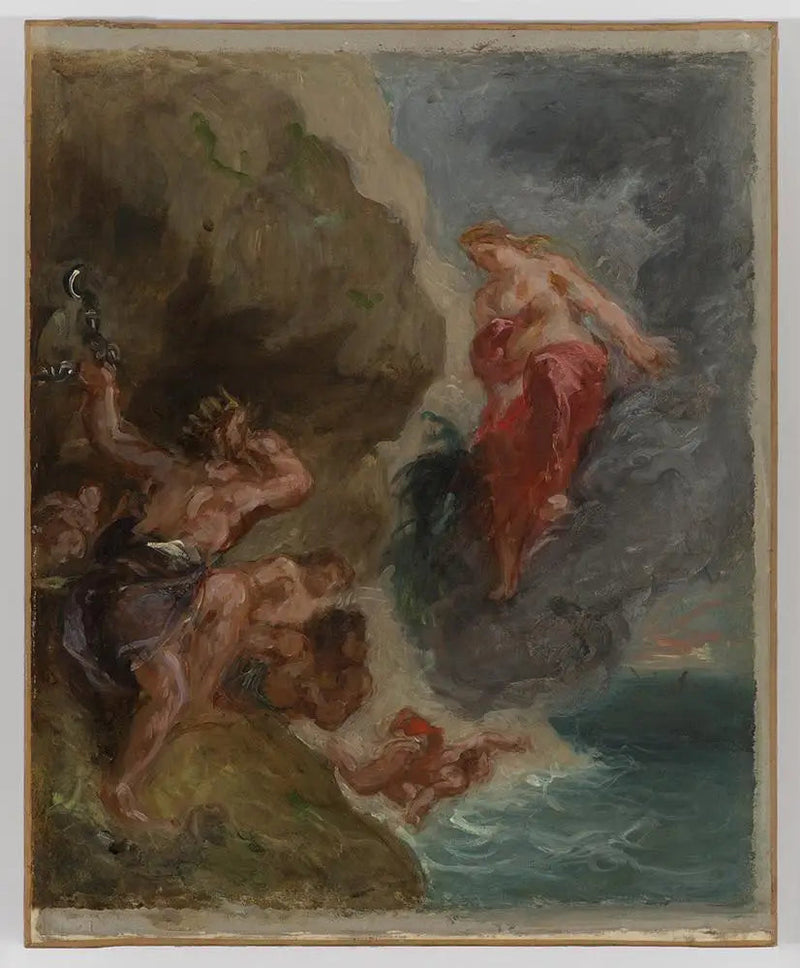 De Winter. Junon smeekt Eolus - Eugène Delacroix