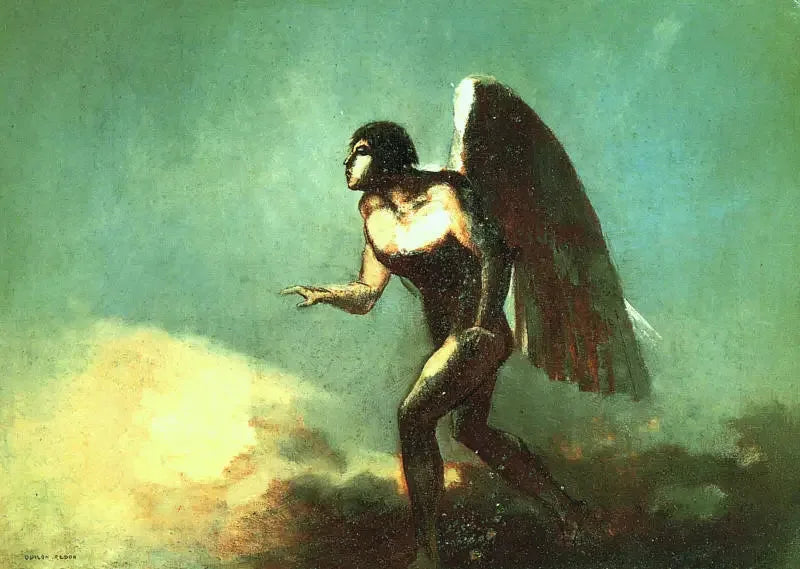 De gevleugelde man - Odilon Redon