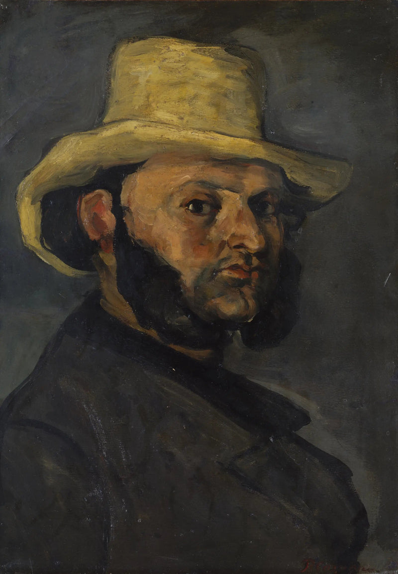 De man met de strohoed - Paul Cézanne
