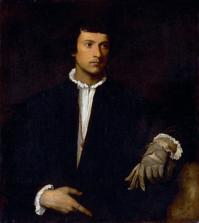De man met de handschoen - Titian