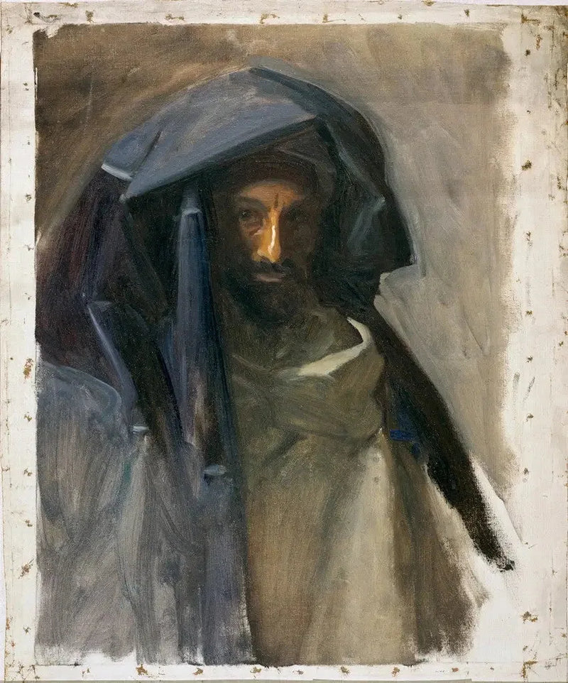 De man met de blauwe mantel - John Singer Sargent