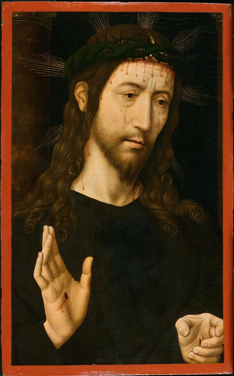 De Man van Pijn (De gekruisigde Christus met doornenkroon) - Domenico Ghirlandaio