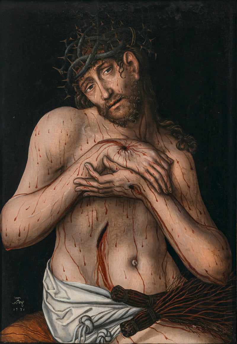 De man van de pijn - Lucas Cranach de Oudere