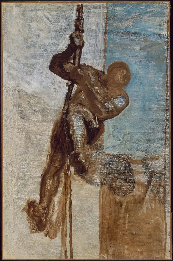 De man op een touw - Honoré Daumier