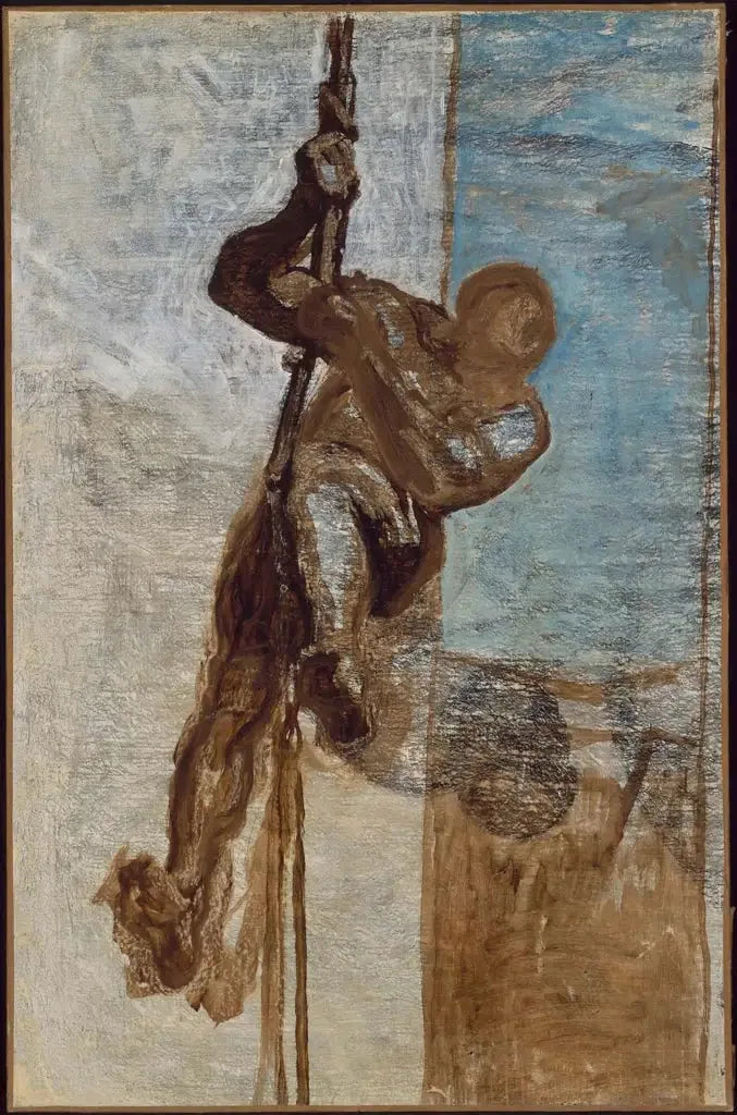 De man op een touw - Honoré Daumier