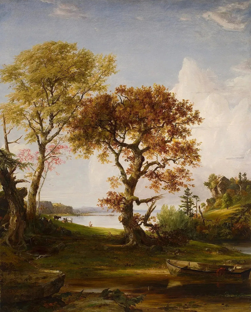 De Hudson in Piermont - Jasper Francis Cropsey