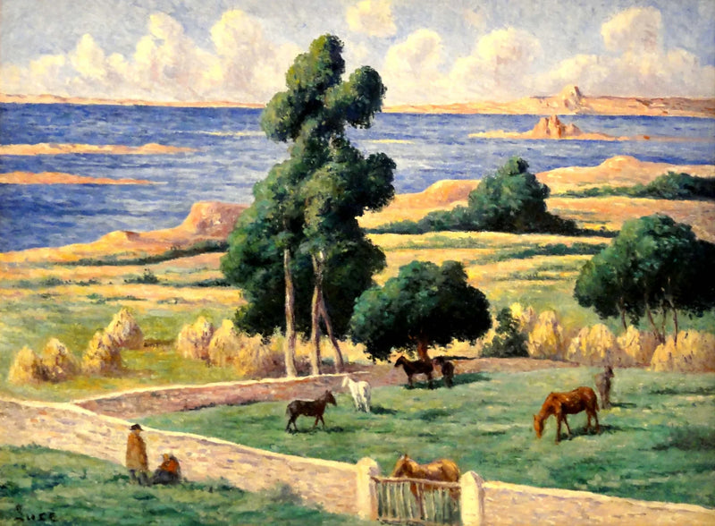 Het hout-eiland, Kermouster, Lézardrieux - Maximilien Luce