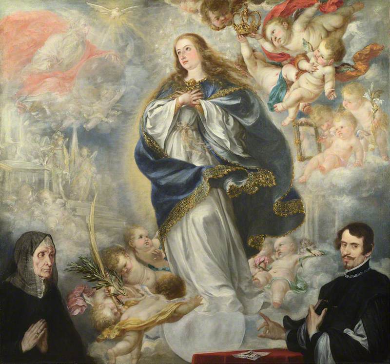 De Onbevlekte Ontvangenis met twee donoren - Juan de Valdés Leal