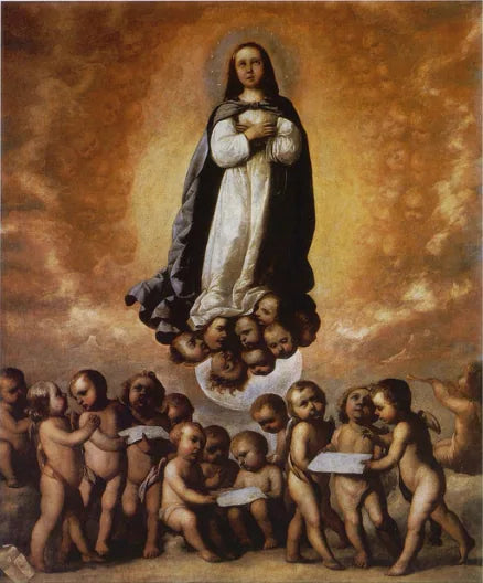 L'Immaculée Conception en tant qu'enfant - Francisco de Zurbarán image 1 reproduction de peinture à l’huile