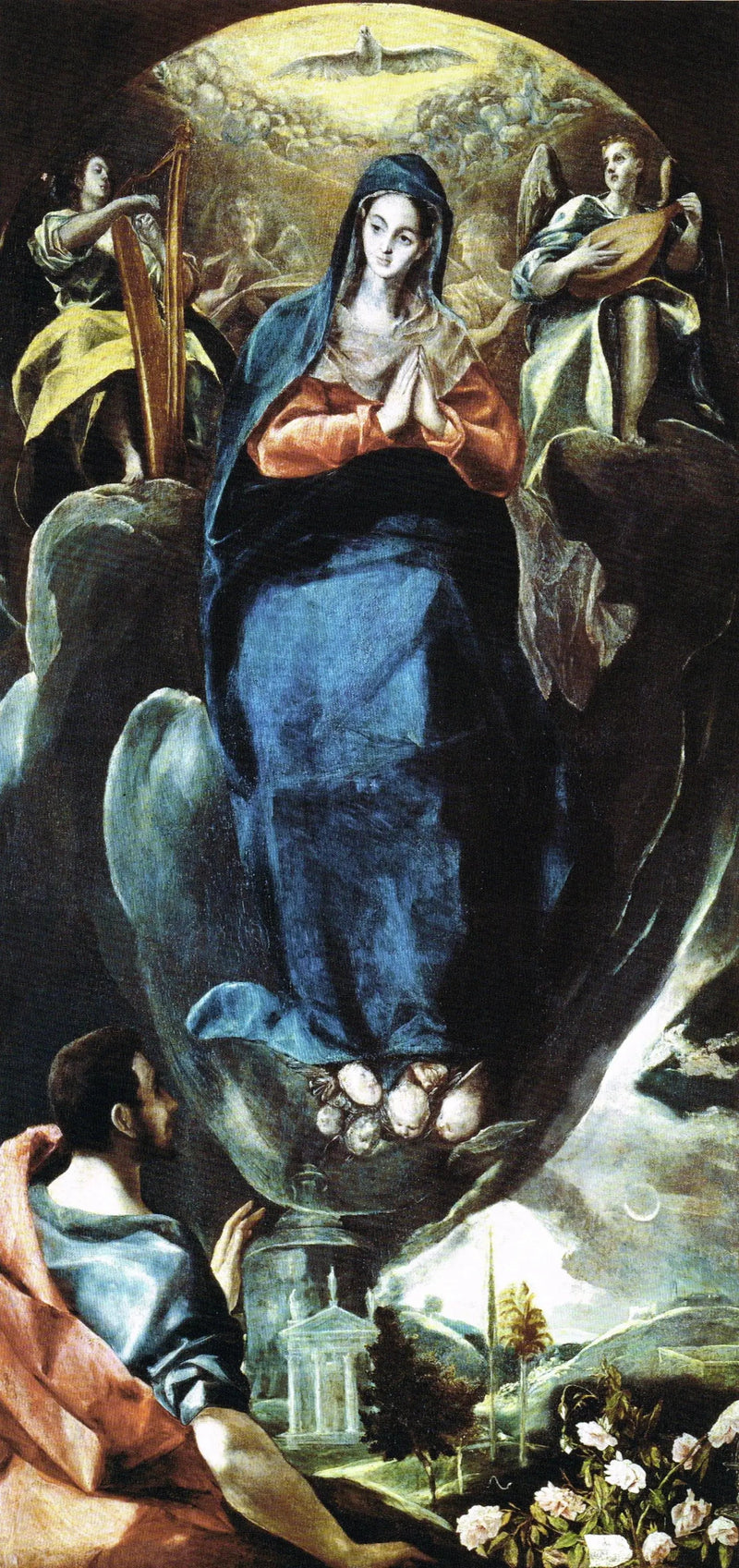 De Onbevlekte Ontvangenis gezien door Sint Johannes de Evangelist - El Greco