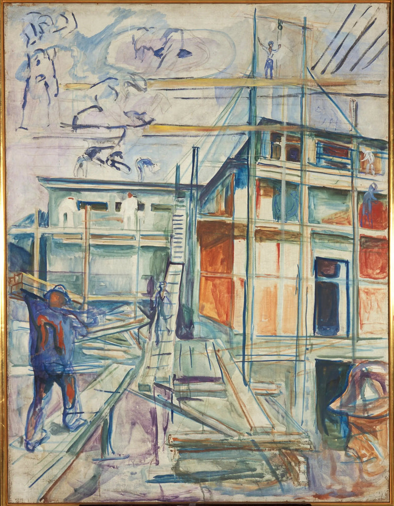 Het Gebouw van de Winterstudio - Edvard Munch