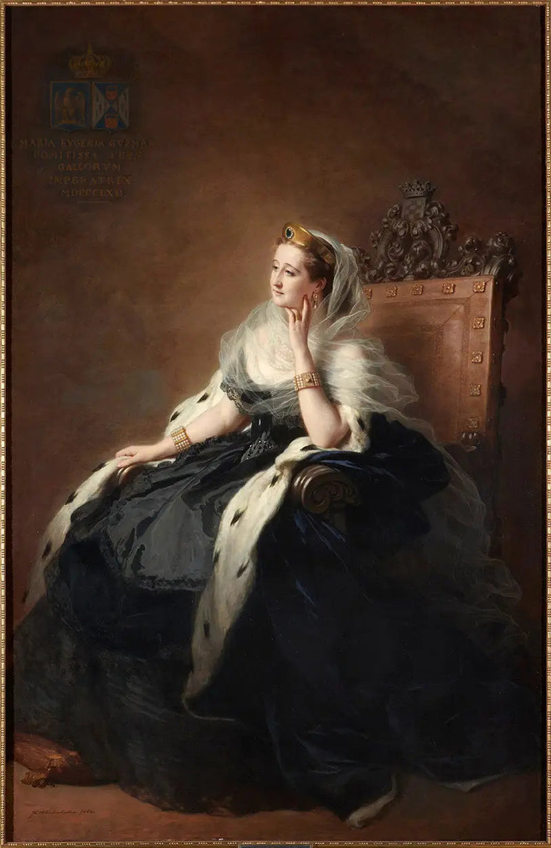 De keizerin Eugénie in hofjurk - Franz Xaver Winterhalter

Source:
L'impératrice Eugénie en robe de cour - Franz Xaver Winterhalter