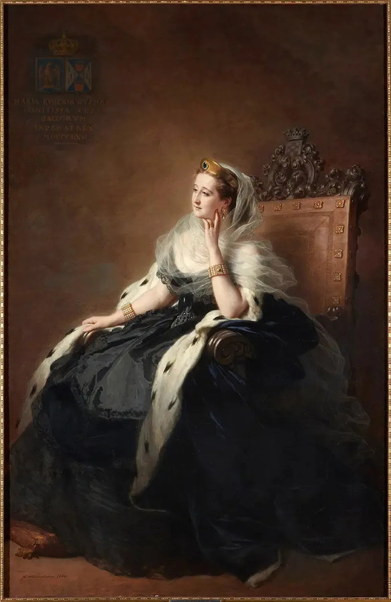 De keizerin Eugénie in hofjurk - Franz Xaver Winterhalter

Source:
L'impératrice Eugénie en robe de cour - Franz Xaver Winterhalter