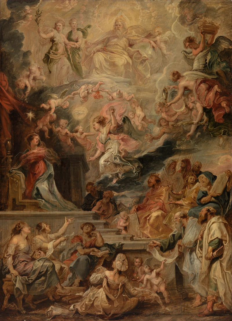 De incarnatie als vervulling van alle profetieën - Peter Paul Rubens
