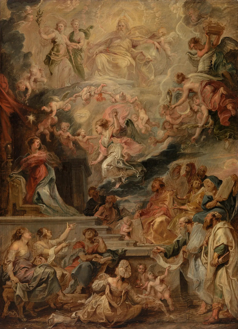 De incarnatie als vervulling van alle profetieën - Peter Paul Rubens