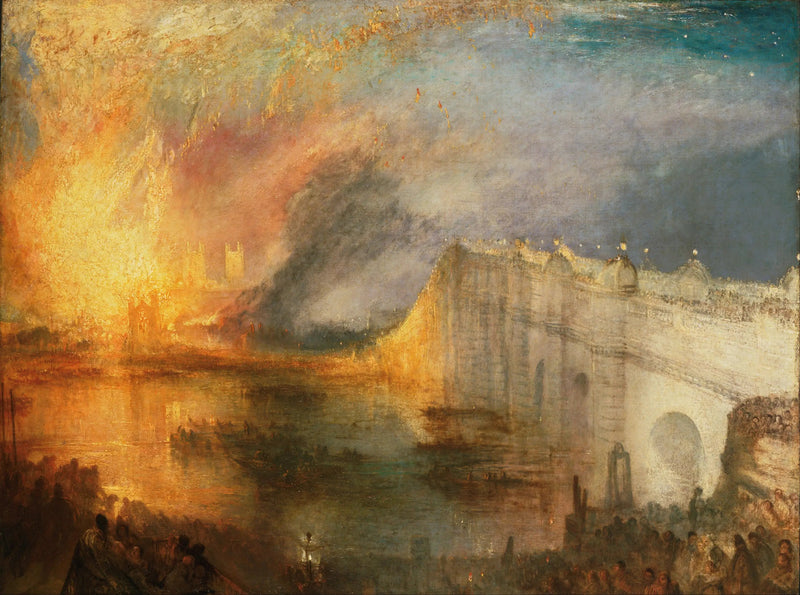De Brand in de Kamer van Lords en Gemeenten, op 16 oktober 1834 - J. M. W. Turner