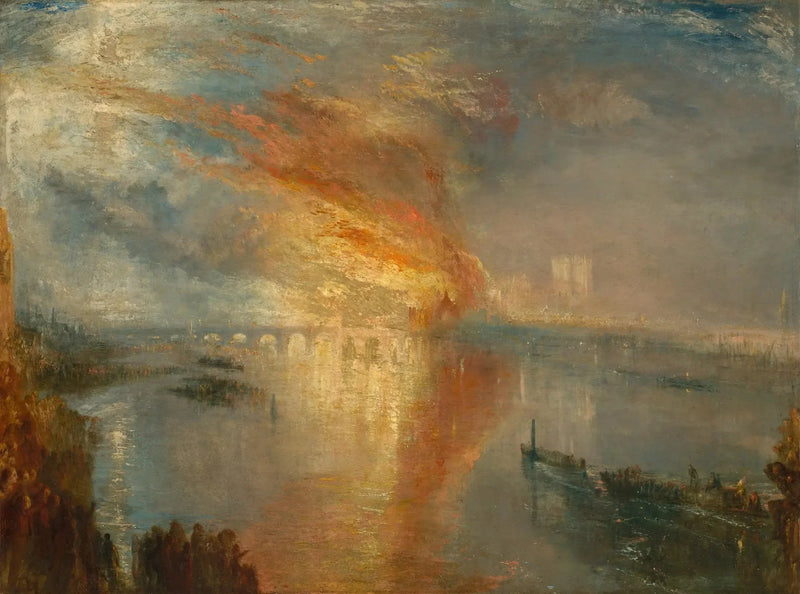 De Brand in de Kamer van Lords en Gemeenten, op 16 oktober 1834 - J. M. W. Turner