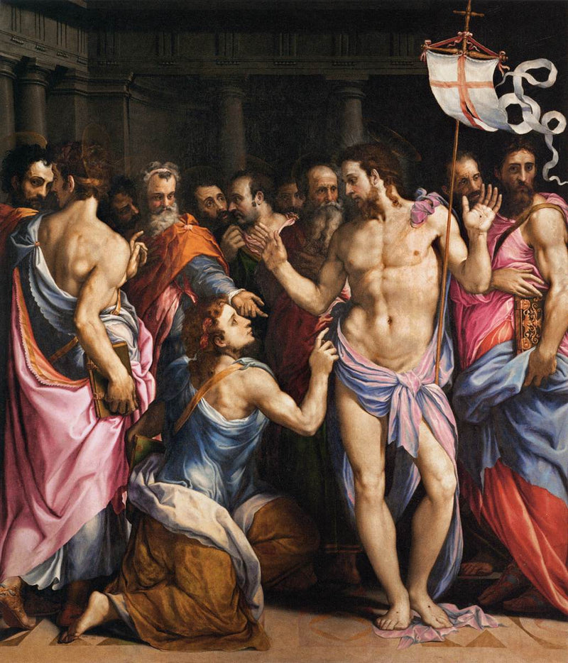 De ongeloof van Sint Thomas - Francesco Salviati