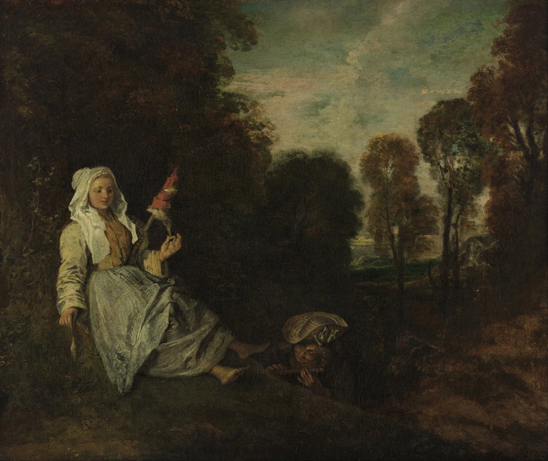 De onbescheiden - Antoine Watteau
