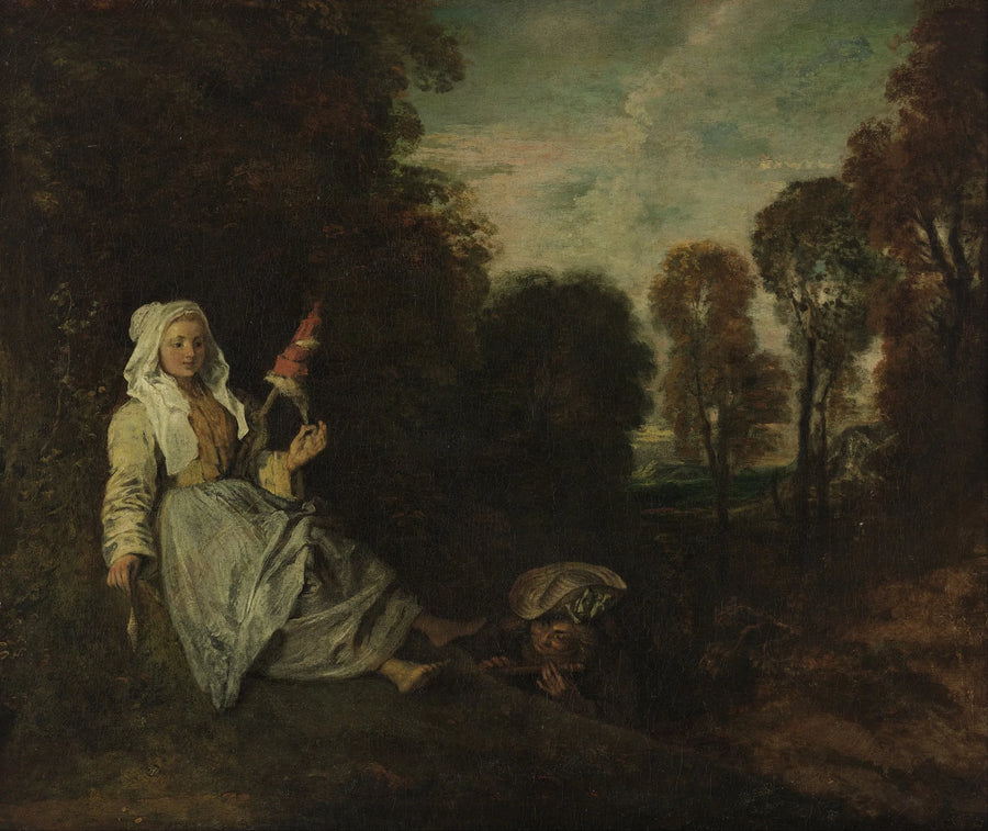 De onbescheiden - Antoine Watteau