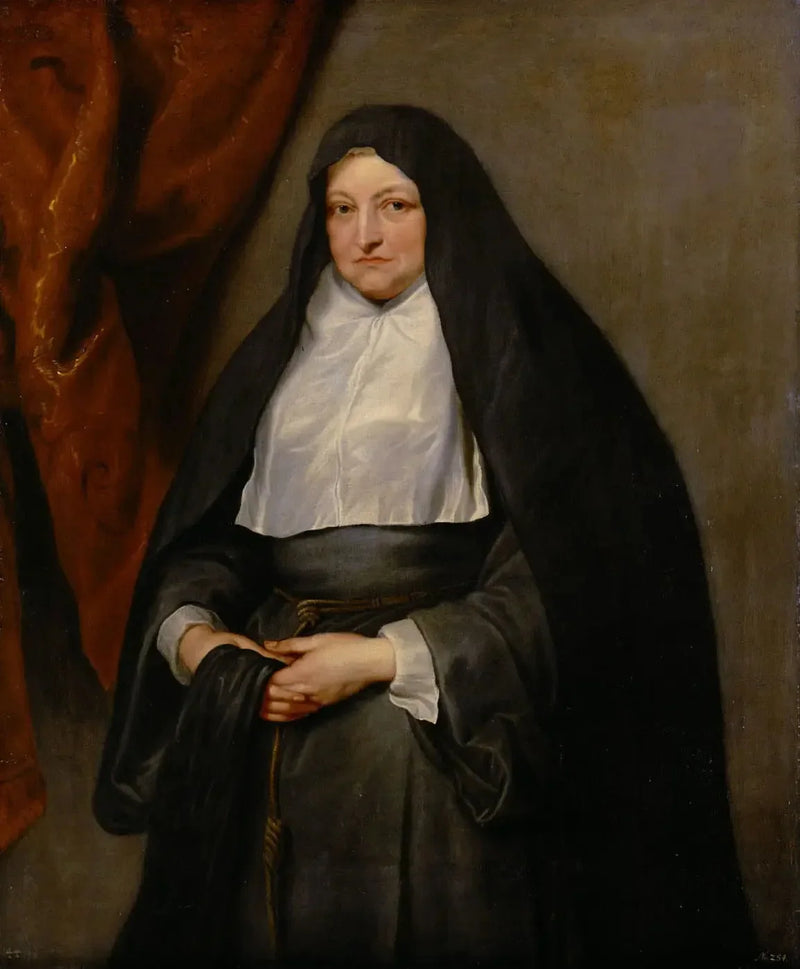 De prinses Isabelle Claire Eugénie van Oostenrijk als non - Antoine van Dyck

Source:
L'infante Isabelle Claire Eugénie d'Autriche en religieuse - Antoine van Dyck