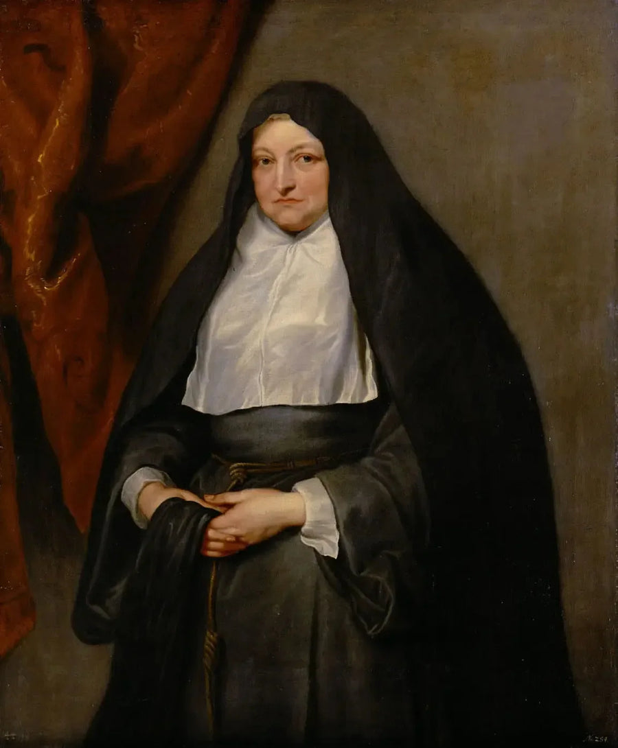 De prinses Isabelle Claire Eugénie van Oostenrijk als non - Antoine van Dyck

Source:
L'infante Isabelle Claire Eugénie d'Autriche en religieuse - Antoine van Dyck