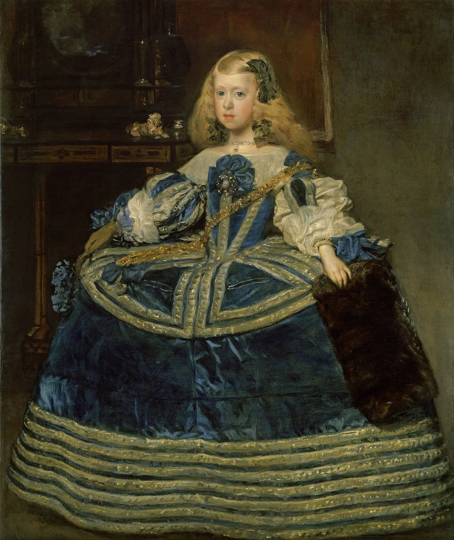 De Infante Margaretha in blauw - Diego Velázquez