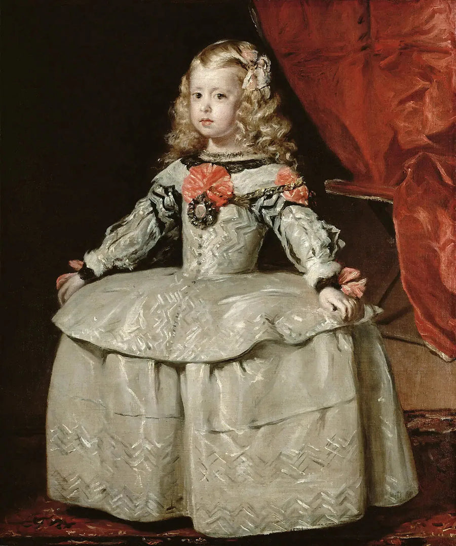 De Infante Margaretha in een witte jurk - Diego Velázquez