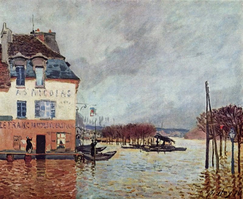 De overstroming in Port-Marly - Alfred Sisley