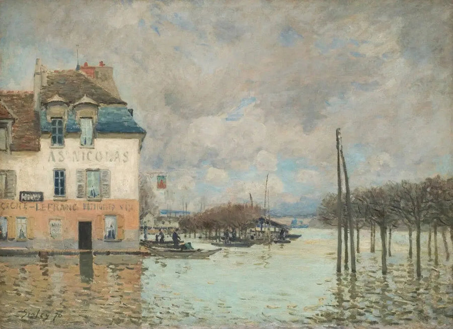 De overstroming in Port-Marly - Alfred Sisley