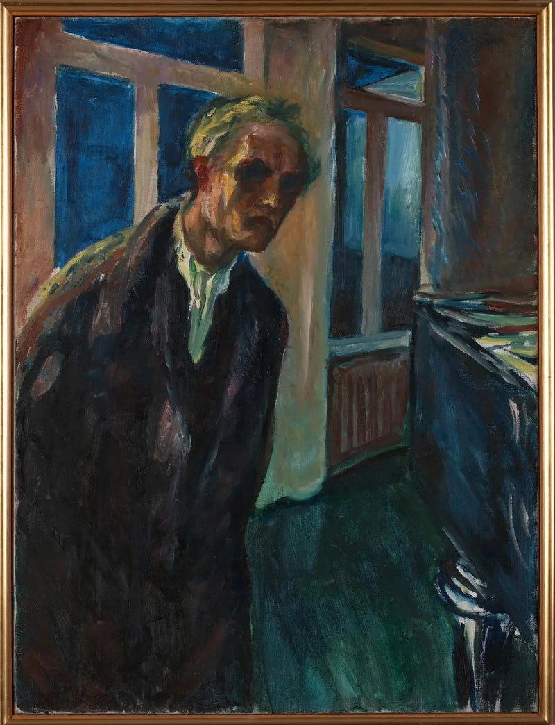 De Insomniaque (zelfportret) - Edvard Munch