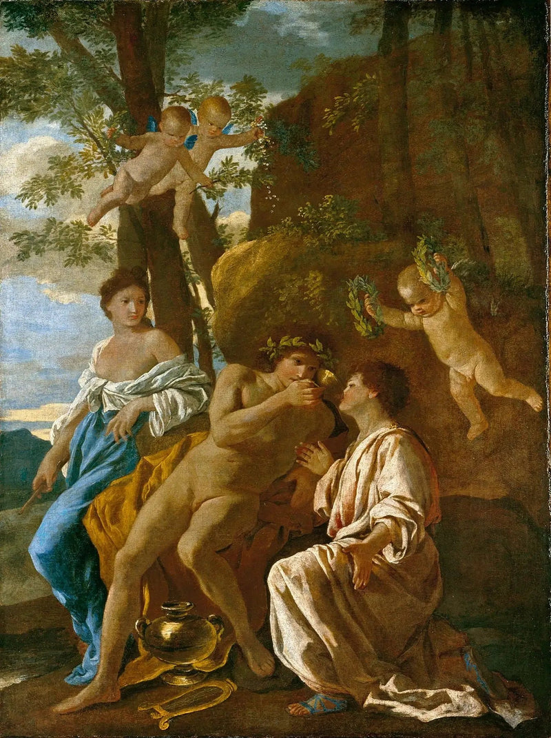 De inspiratie van de dichter - Nicolas Poussin