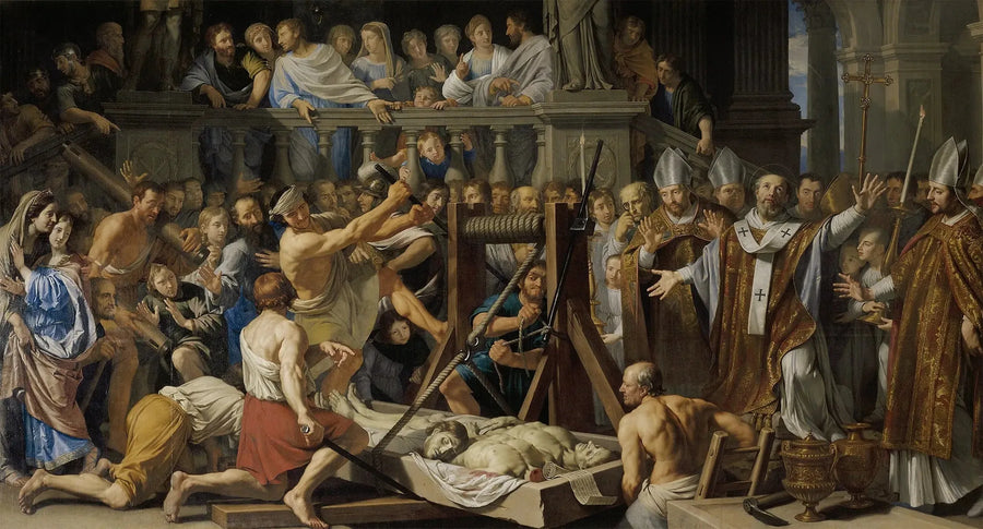 De uitvinding van de relikwieën van Sint Gervais en Sint Protais - Philippe de Champaigne