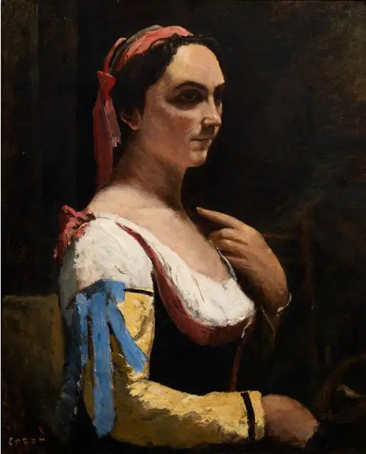 De Italiaanse - Jean-Baptiste Camille Corot
