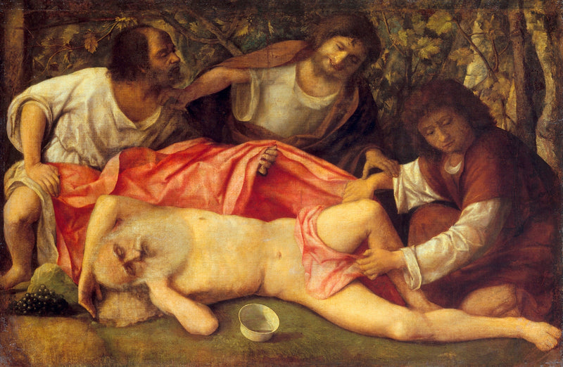 De dronkenschap van Noë - Giovanni Bellini