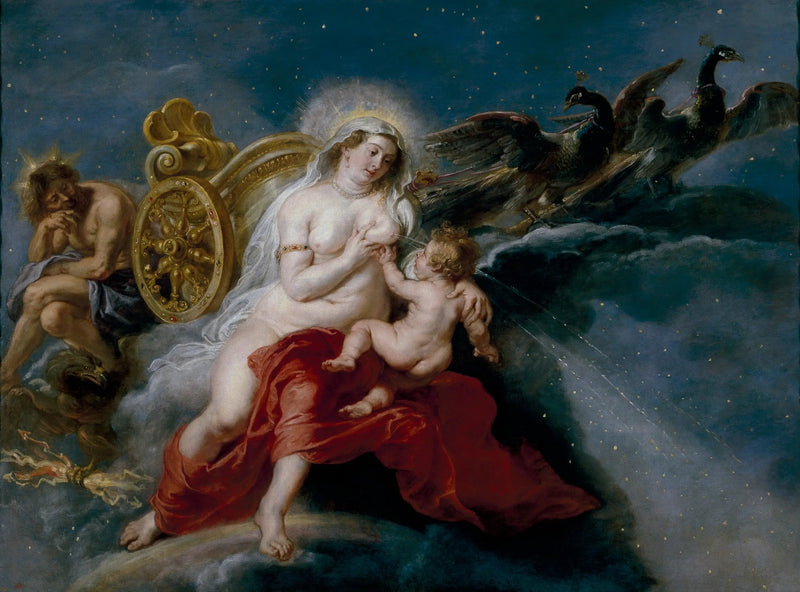 De oorsprong van de Melkweg - Peter Paul Rubens