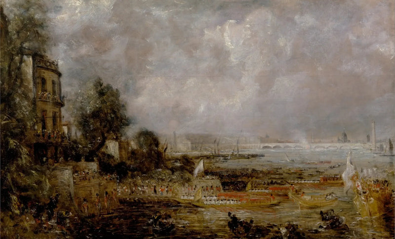 De opening van de Waterloo-brug - John Constable