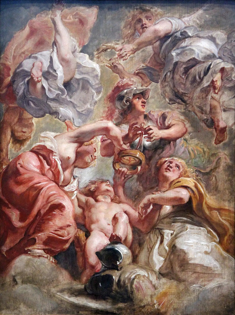 De vereniging van Engeland en Schotland - Peter Paul Rubens