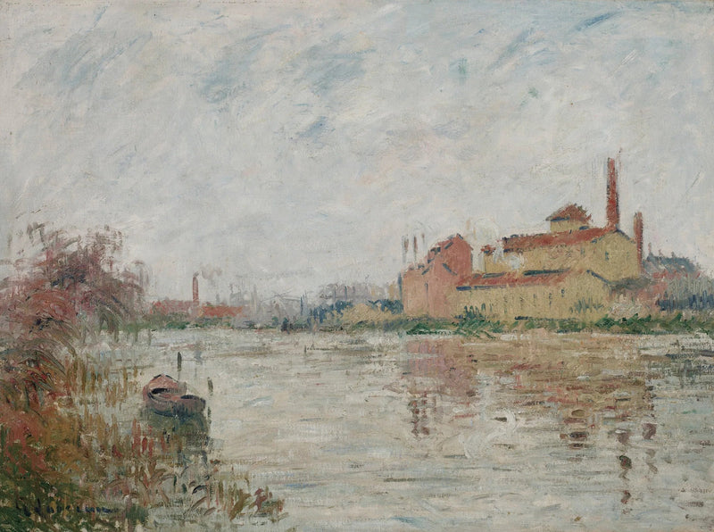 De fabriek aan de rivier - Gustave Loiseau