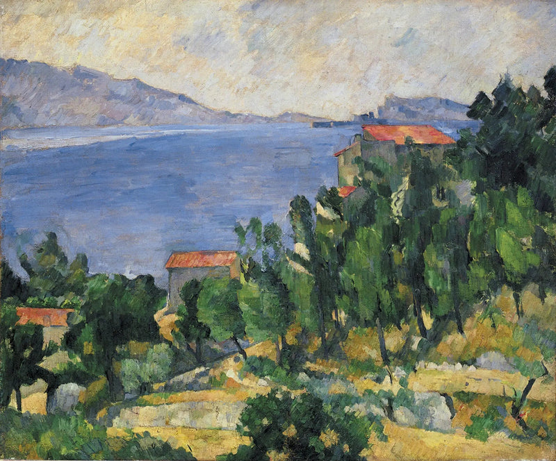 De Baai van l'Estaque gezien vanuit het oosten - Paul Cézanne