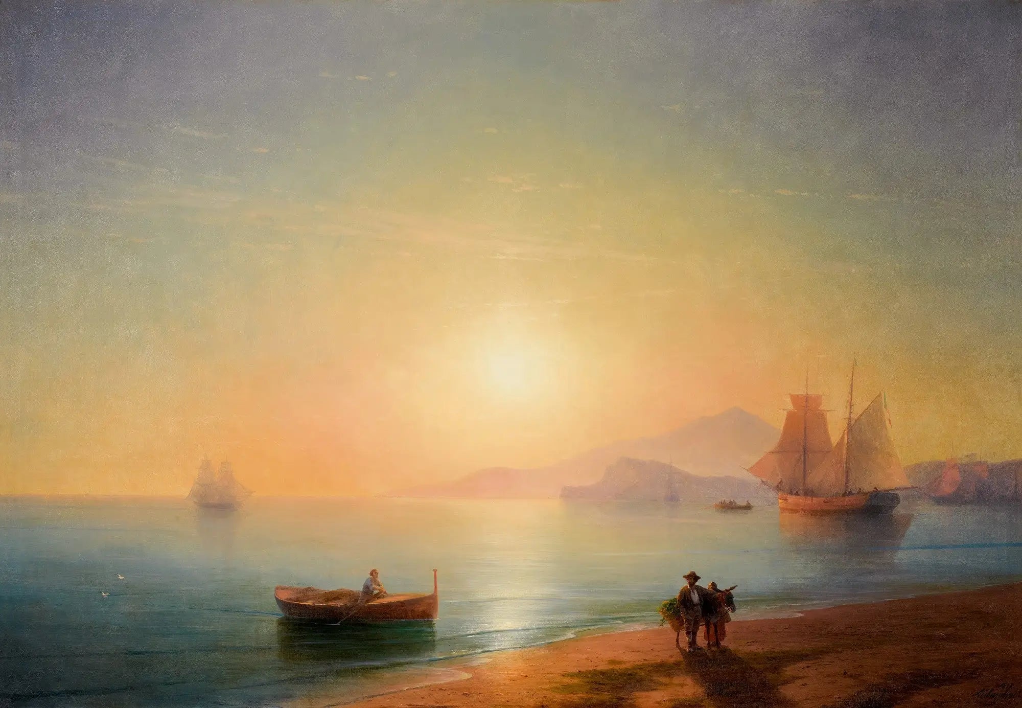La baie de Naples - Ivan Aïvazovski - Alpha Reproduction