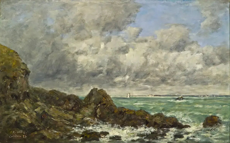 De baai van Portrieux - Eugène Boudin