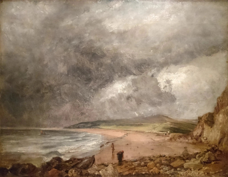 De baai van Weymouth bij het naderen van de storm - John Constable